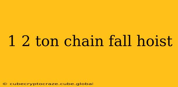 1 2 ton chain fall hoist