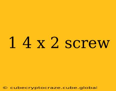 1 4 x 2 screw