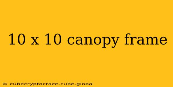 10 x 10 canopy frame