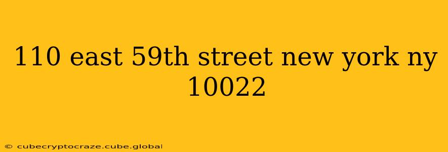 110 east 59th street new york ny 10022