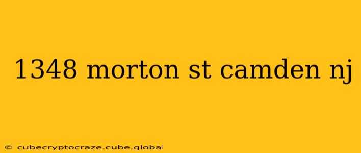 1348 morton st camden nj