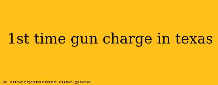 1st time gun charge in texas