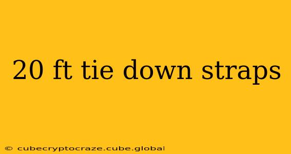 20 ft tie down straps