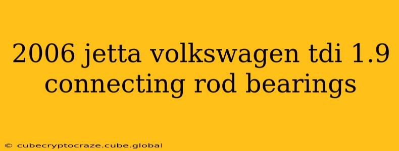 2006 jetta volkswagen tdi 1.9 connecting rod bearings