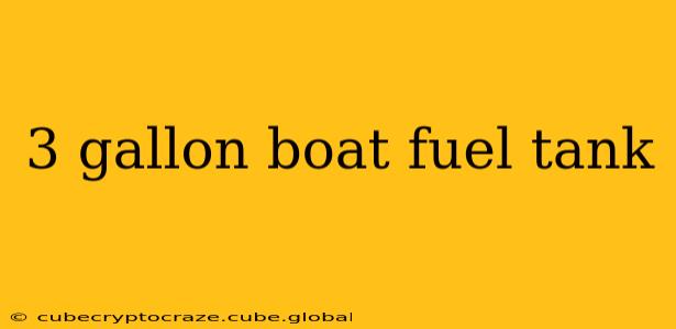 3 gallon boat fuel tank