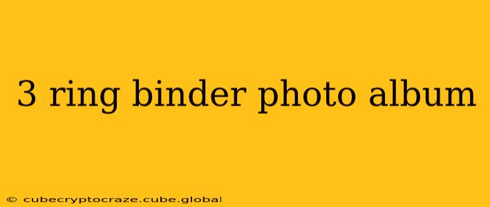 3 ring binder photo album