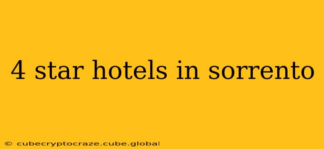 4 star hotels in sorrento