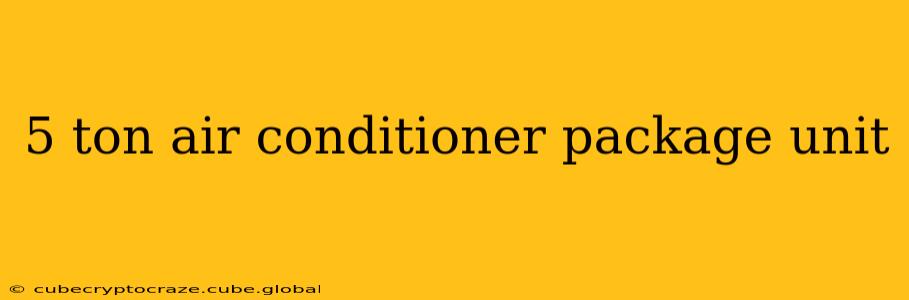 5 ton air conditioner package unit
