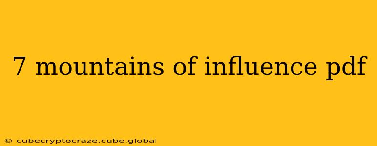 7 mountains of influence pdf