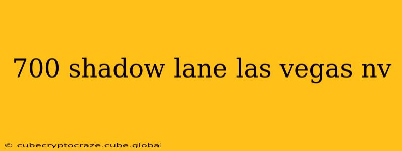 700 shadow lane las vegas nv