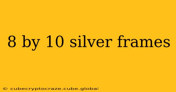 8 by 10 silver frames