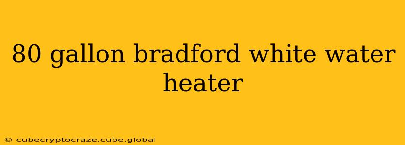 80 gallon bradford white water heater