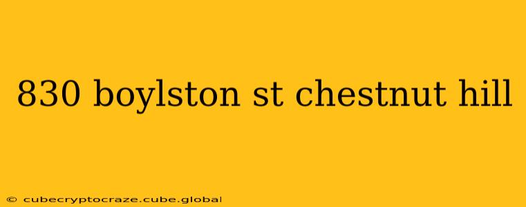 830 boylston st chestnut hill