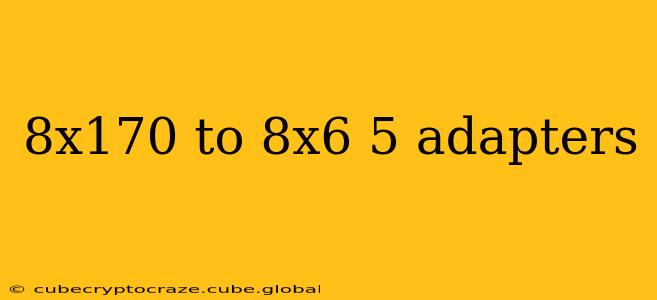 8x170 to 8x6 5 adapters