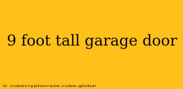 9 foot tall garage door