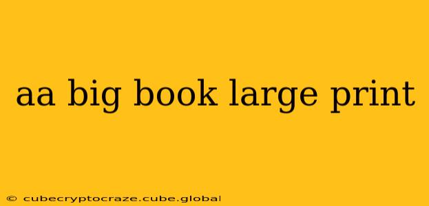 aa big book large print