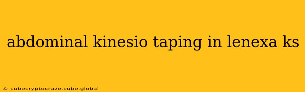 abdominal kinesio taping in lenexa ks