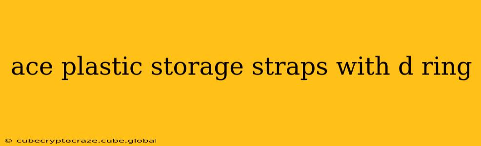 ace plastic storage straps with d ring