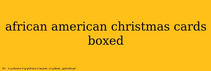 african american christmas cards boxed
