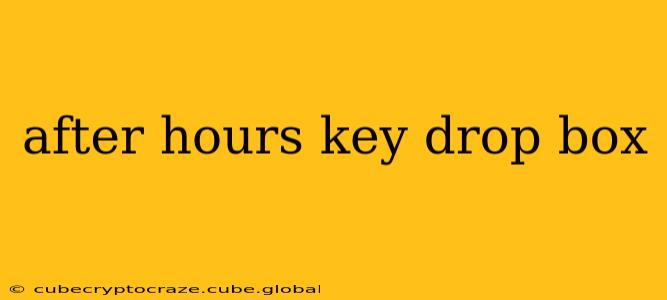 after hours key drop box