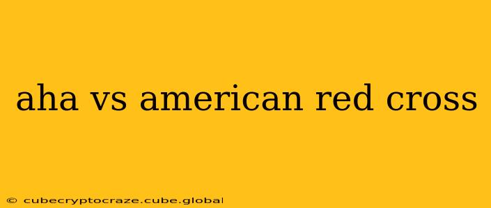aha vs american red cross
