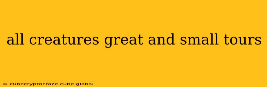 all creatures great and small tours