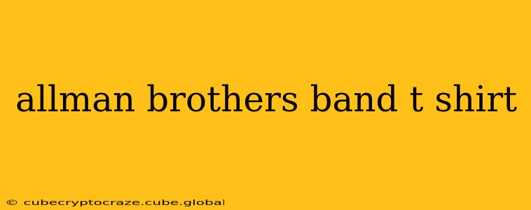 allman brothers band t shirt