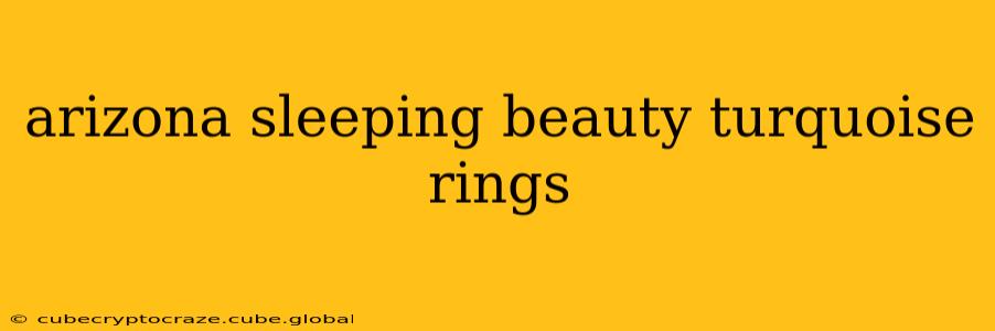 arizona sleeping beauty turquoise rings