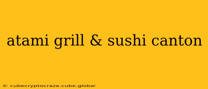 atami grill & sushi canton