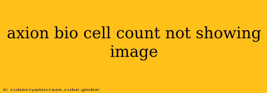 axion bio cell count not showing image