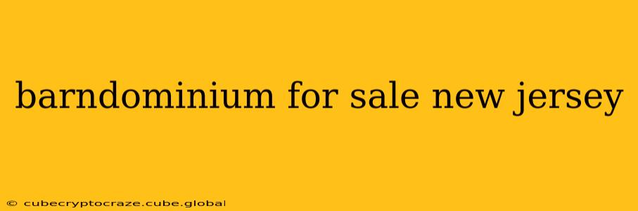 barndominium for sale new jersey