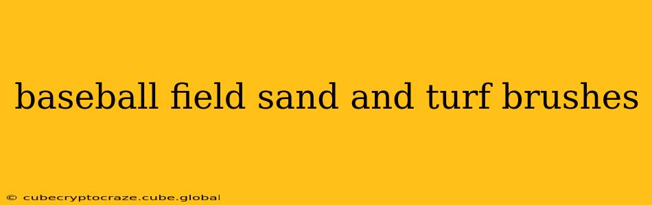 baseball field sand and turf brushes