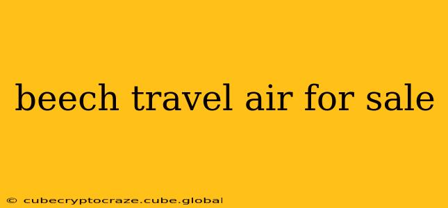 beech travel air for sale