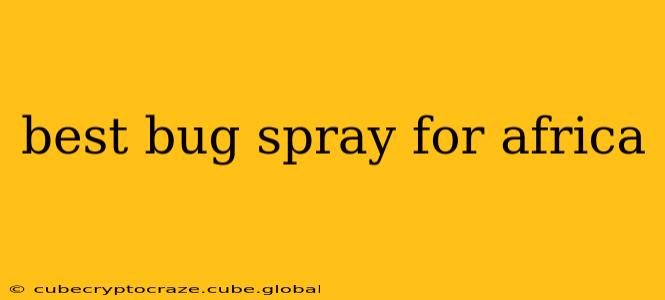 best bug spray for africa