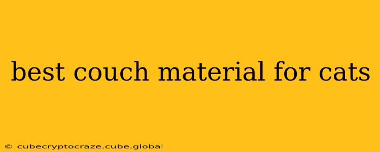 best couch material for cats