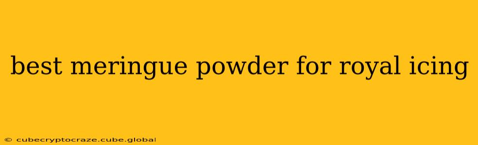 best meringue powder for royal icing