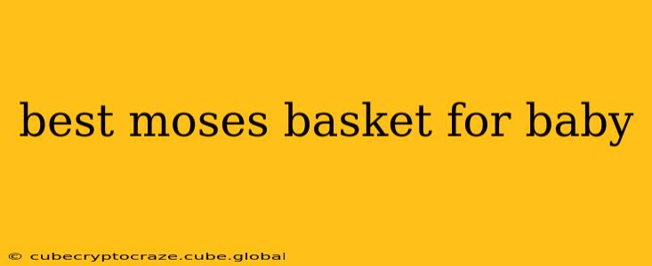 best moses basket for baby