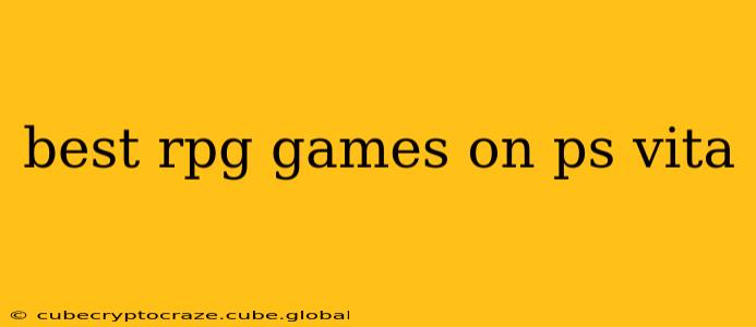 best rpg games on ps vita