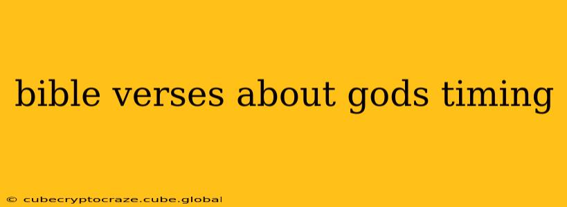 bible verses about gods timing