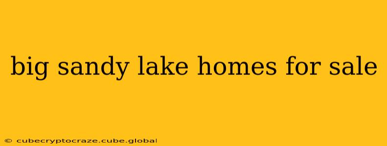 big sandy lake homes for sale