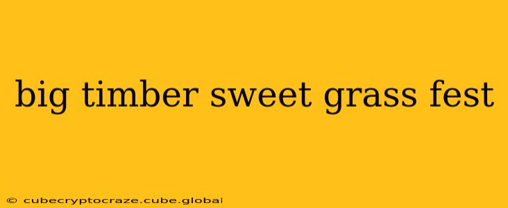 big timber sweet grass fest