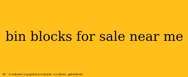 bin blocks for sale near me