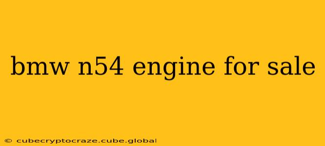 bmw n54 engine for sale