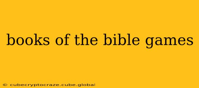 books of the bible games