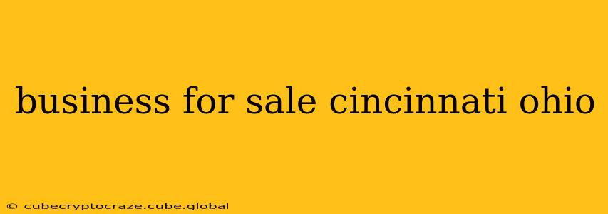 business for sale cincinnati ohio