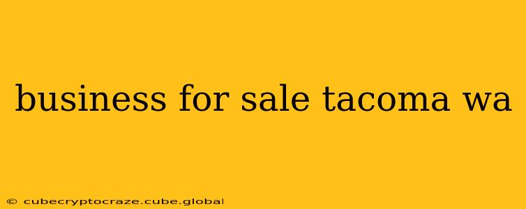 business for sale tacoma wa