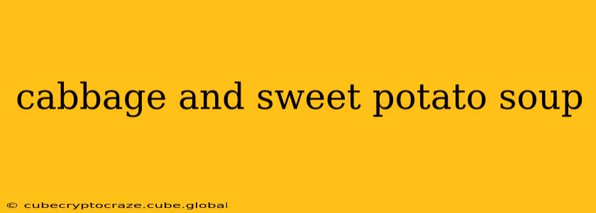 cabbage and sweet potato soup
