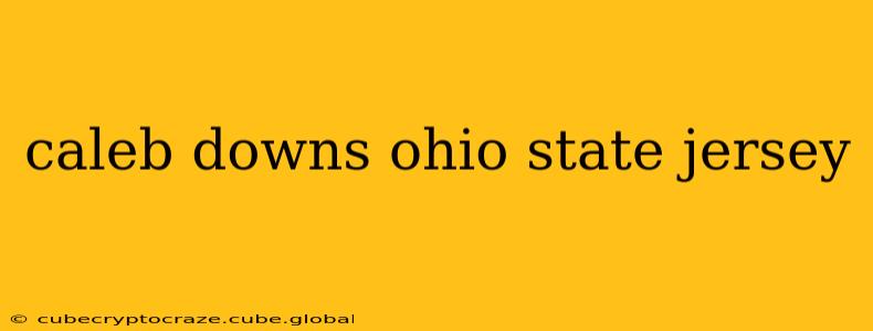 caleb downs ohio state jersey
