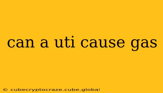 can a uti cause gas