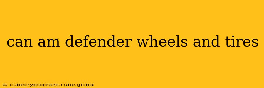 can am defender wheels and tires